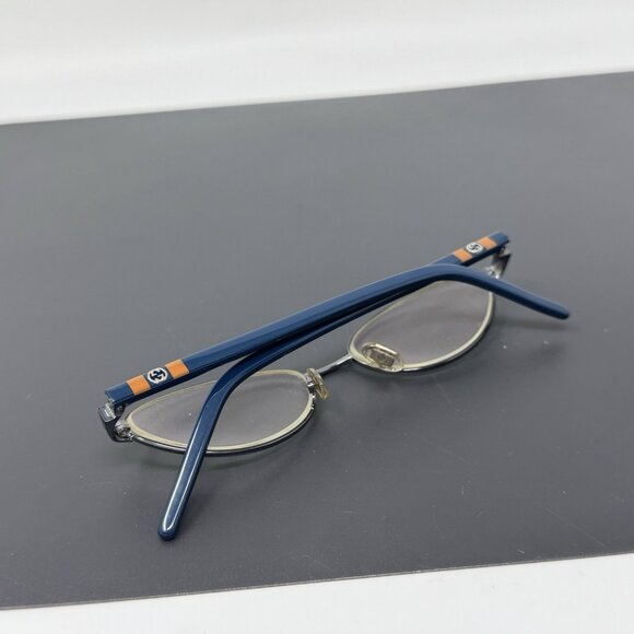 Gucci Eyeglasses GG1728O 003 Shiny Metallic Blue - eye-oo.com GUCCI GG2742 23D  Eyeglasses Frame Italy 51 [] 16-135 Blue